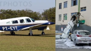 Avião cai sobre prédio em Belo Horizonte; piloto e dois passageiros morrem Avião cai sobre prédio em Belo Horizonte; piloto e dois passageiros morrem